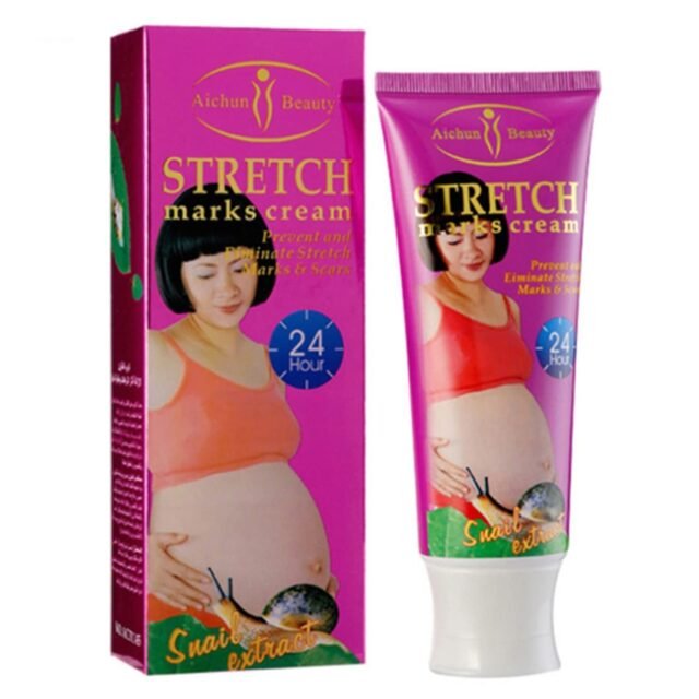 AICHUN BEAUTY Stretch Marks Cream Snail Extract Reduce Skin Scars Remove Damaged Skin Cells 120g/4.23oz