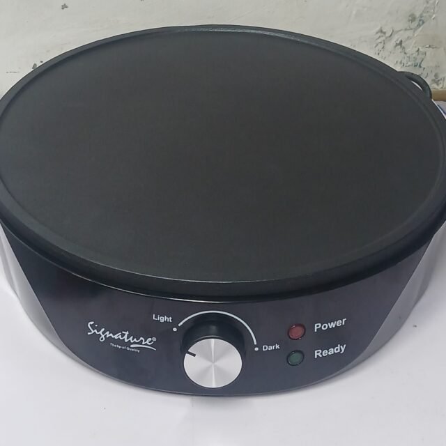 Signature SG-ZS503 Crepe & Chapati Maker – Non-Stick Electric Pan (1200W)