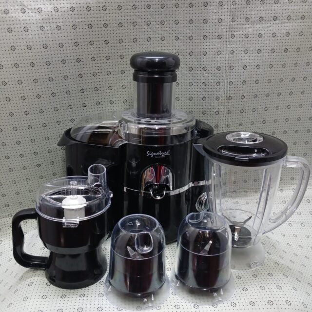 Signature 5-in-1 Food Processor SG-505 – Powerful 500W Juicer, Blender, and Grinder
