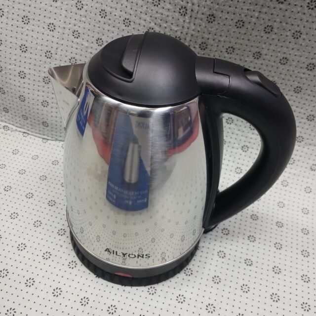Ailyons FK-0301-G Electric Water Kettle – 1.8L Stainless Steel, 1500W